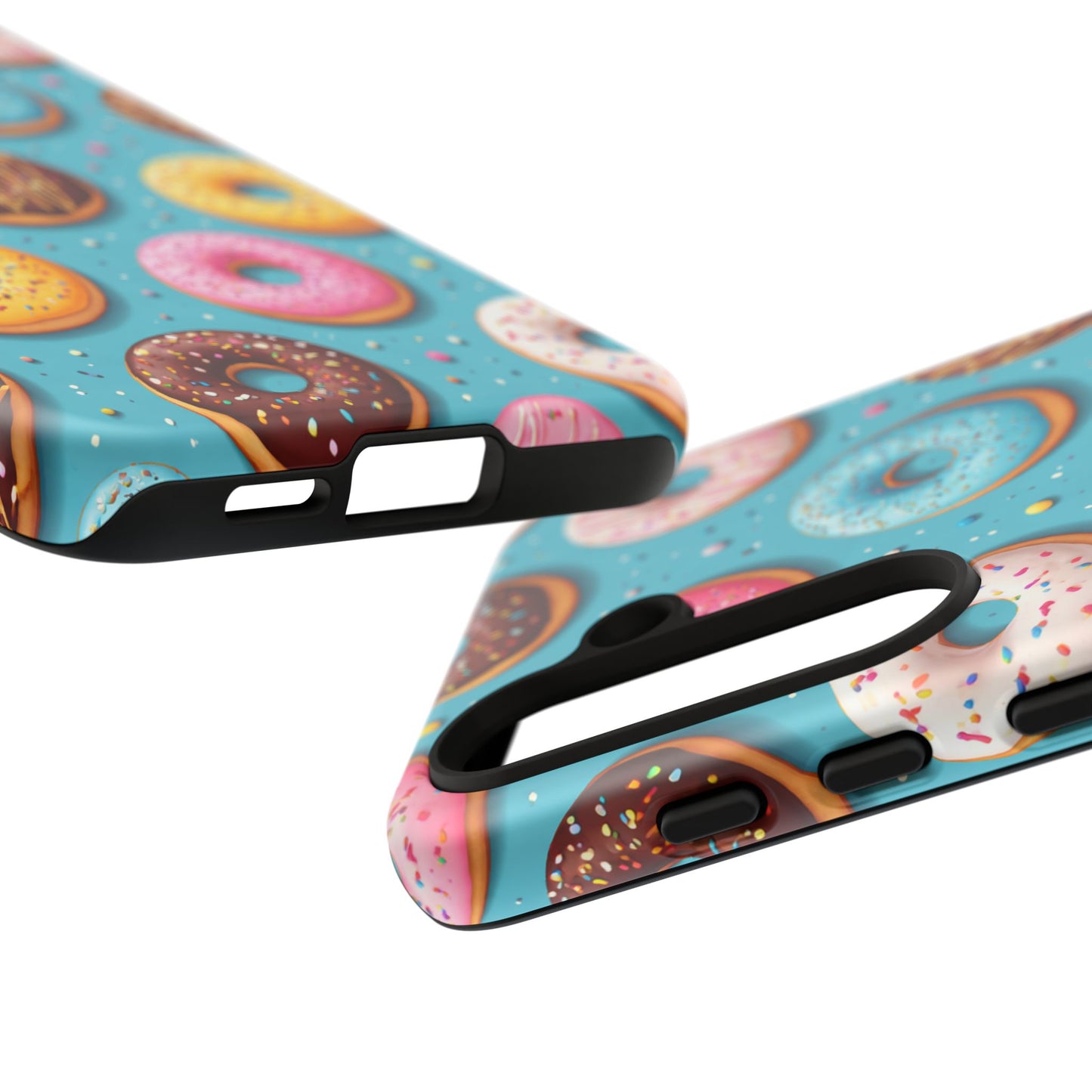 Cute Donut Pattern Phone Case – Colorful Sprinkles Dessert Design for Iphone, Samsung Galaxy and Pixel