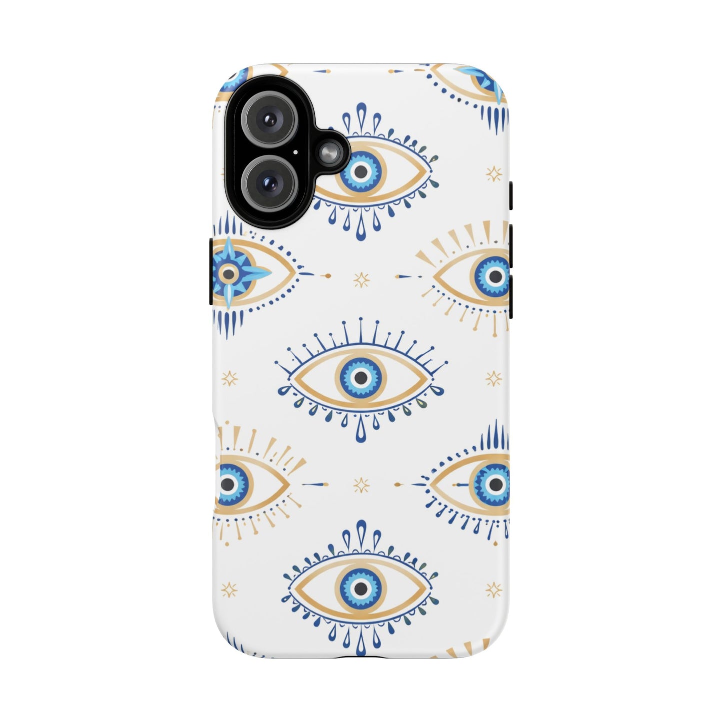 Blue Evil Eye Phone Case – Protective Slim Shockproof Cover for Iphone, Samsung Galaxy and Pixel