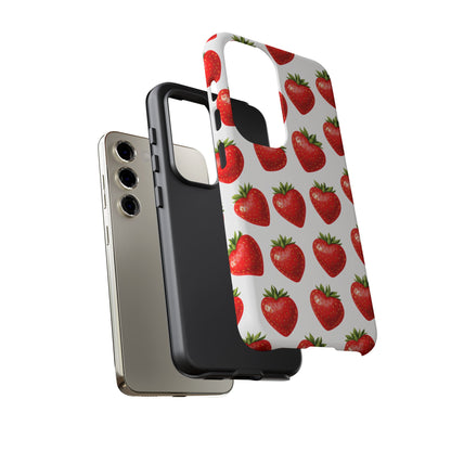 Cute Strawberry Phone Case – Aesthetic Fruit Pattern Protective Cover for Iphone, Samsung Galaxy and Pixel