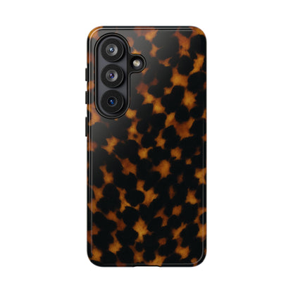 Tortoiseshell Phone Case – Brown Leopard Pattern Luxury Tough Protective Case