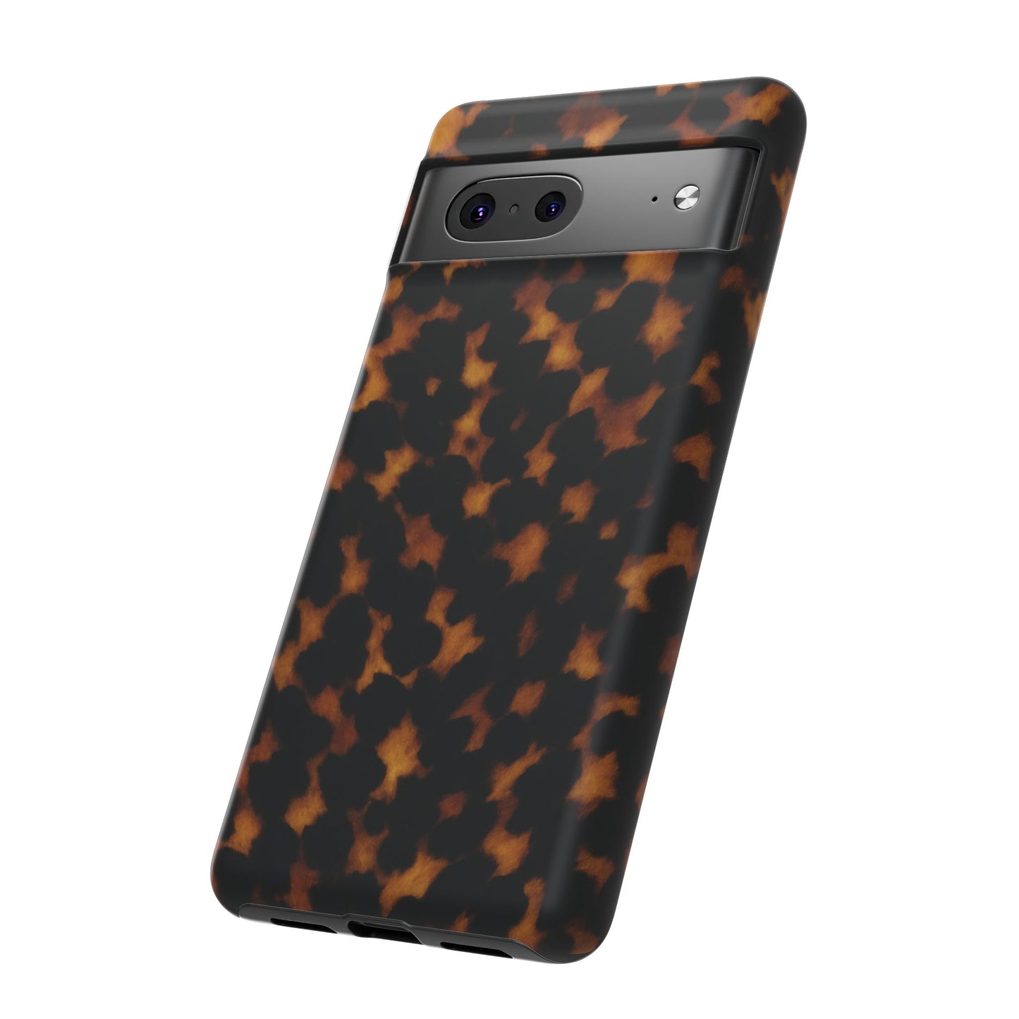 Tortoiseshell Pattern Tough Phone Case | Classic Leopard-Style Protective Cover