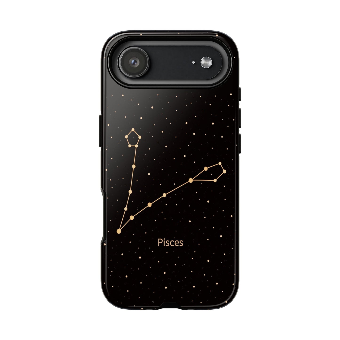 Pisces Zodiac Constellation Phone Case – Luxe Gold Celestial Cover