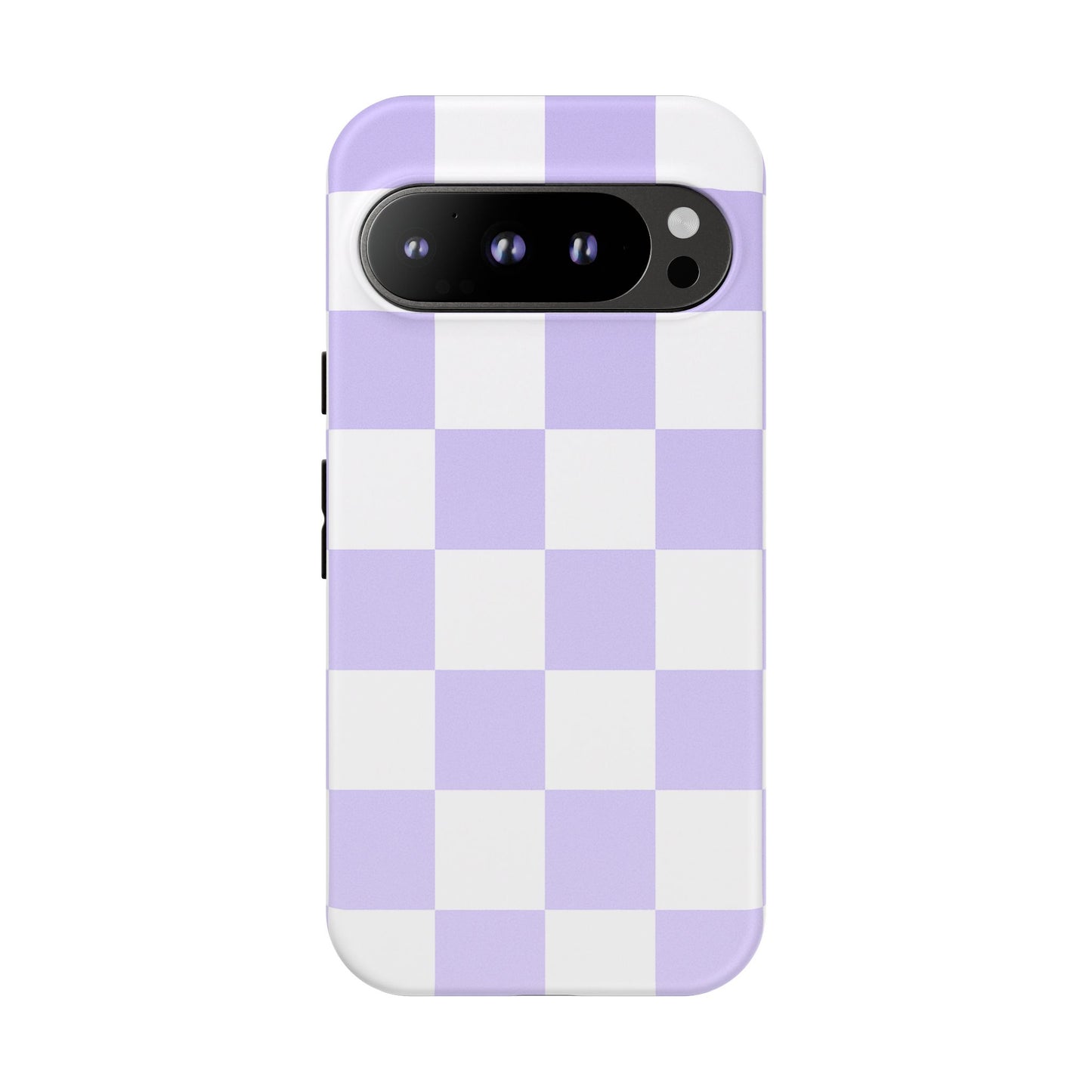 Lavender Checkerboard Phone Case | Pastel Aesthetic Checkered iPhone & Samsung Tough Case