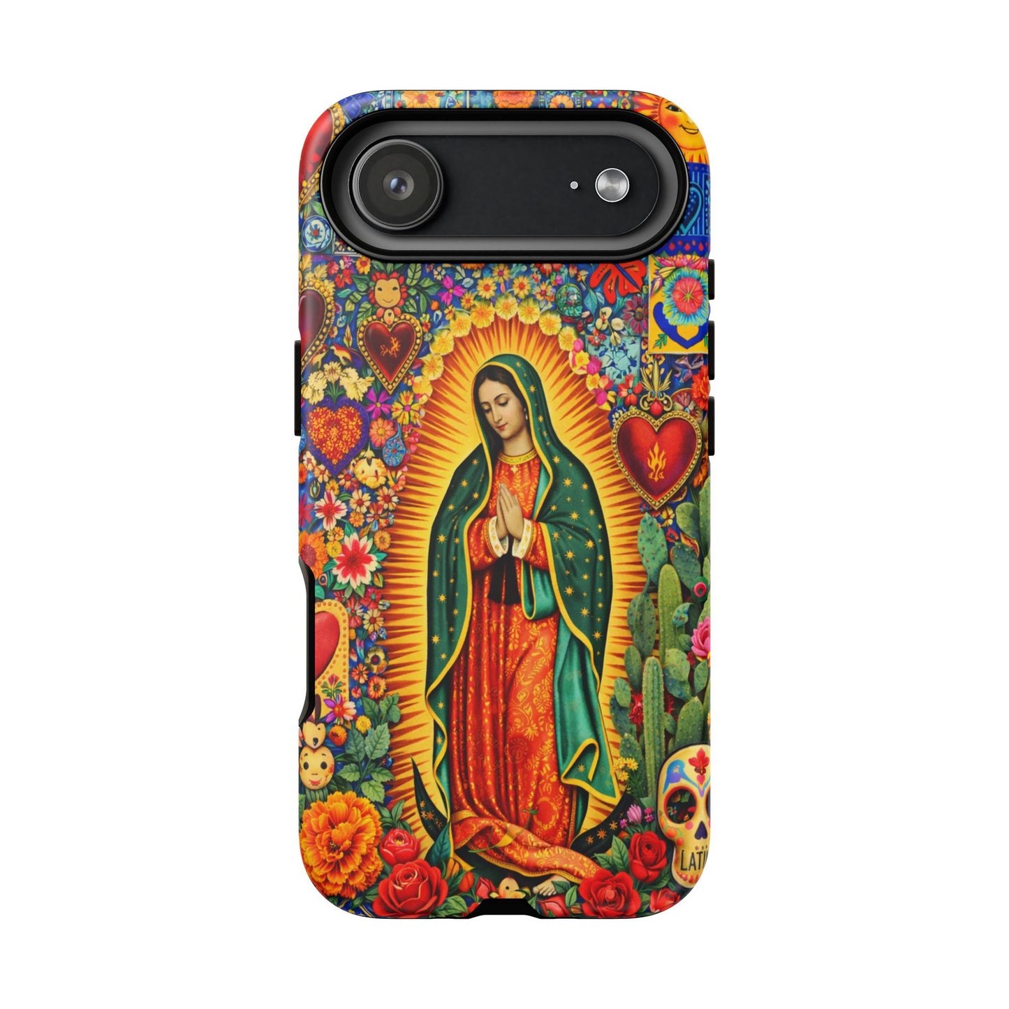 Virgin Mary Guadalupe Phone Case Mexican Folk Art Tough Cover iPhone Samsung