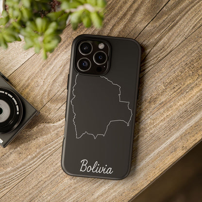 Bolivia Outline Phone Case – Minimal Country Map Tough Cover