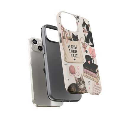 Cat Lover Phone Case | Plans? I Have A Cat Cute Aesthetic Cover
