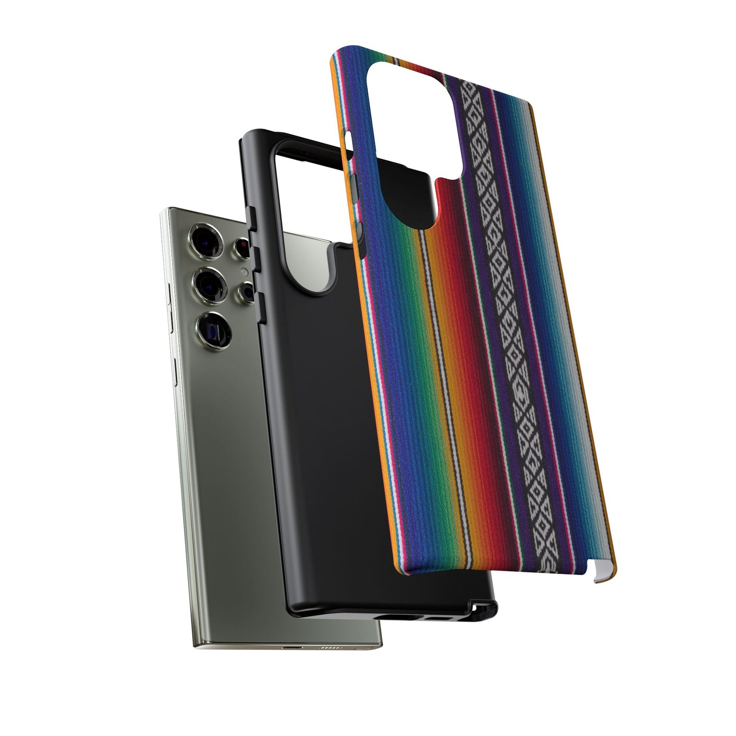Serape Stripe Phone Case – Colorful Mexican Blanket Pattern Tough Case