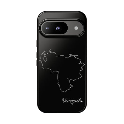 Venezuela Outline Phone Case – Minimal Country Map Tough Case (iPhone, Samsung, Pixel)