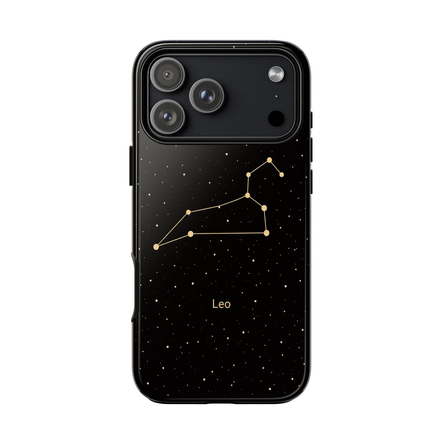 Leo Zodiac Constellation Phone Case – Luxe Gold Celestial Cover