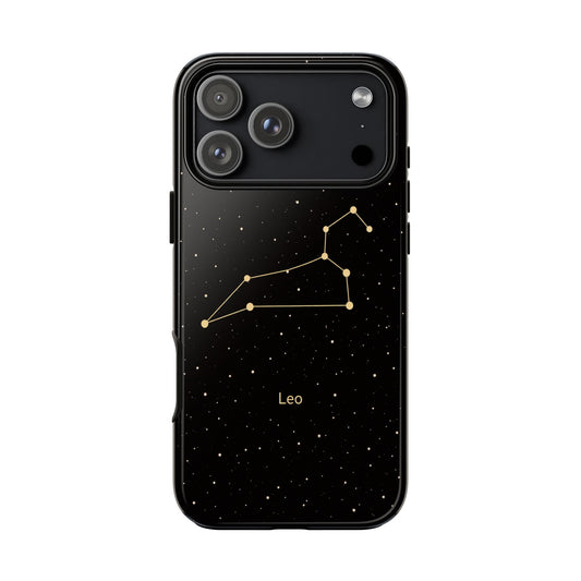 Leo Zodiac Constellation Phone Case – Luxe Gold Celestial Cover