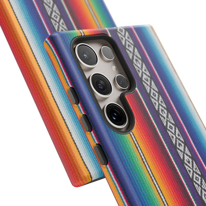 Serape Stripe Phone Case – Colorful Mexican Blanket Pattern Tough Case