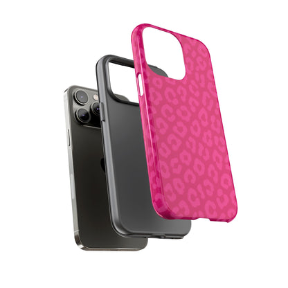 Hot Pink Leopard Print Phone Case – Bold Coquette Leopard Tough Case