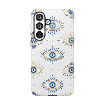 Blue Evil Eye Phone Case – Protective Slim Shockproof Cover for Iphone, Samsung Galaxy and Pixel