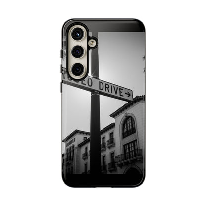 Rodeo Drive Phone Case | Los Angeles Aesthetic Black & White Photography | Luxury LA Street Tough Case for iPhone & Samsung