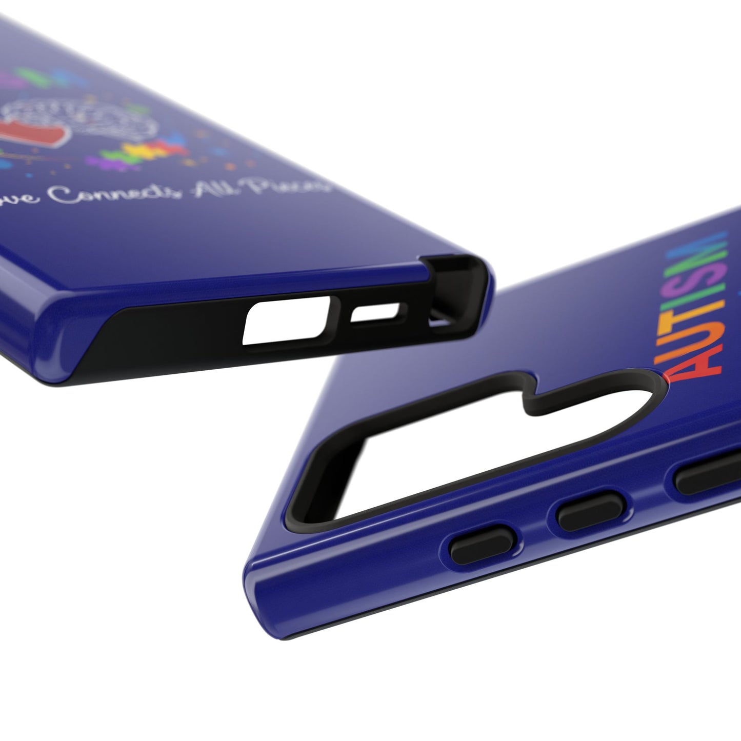 Autism Awareness Tough Case – "Love Connects All Pieces" Phone Case for Iphone, Samsung Galaxy and Pixel