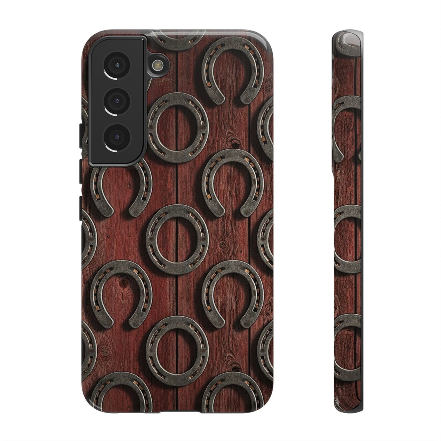 Rustic Horseshoe Western Phone Case – Cowboy Country Ranch Tough Case