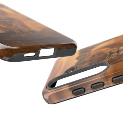 Lioness & Cub Phone Case | Safari Wildlife Tough Case for iPhone & Samsung