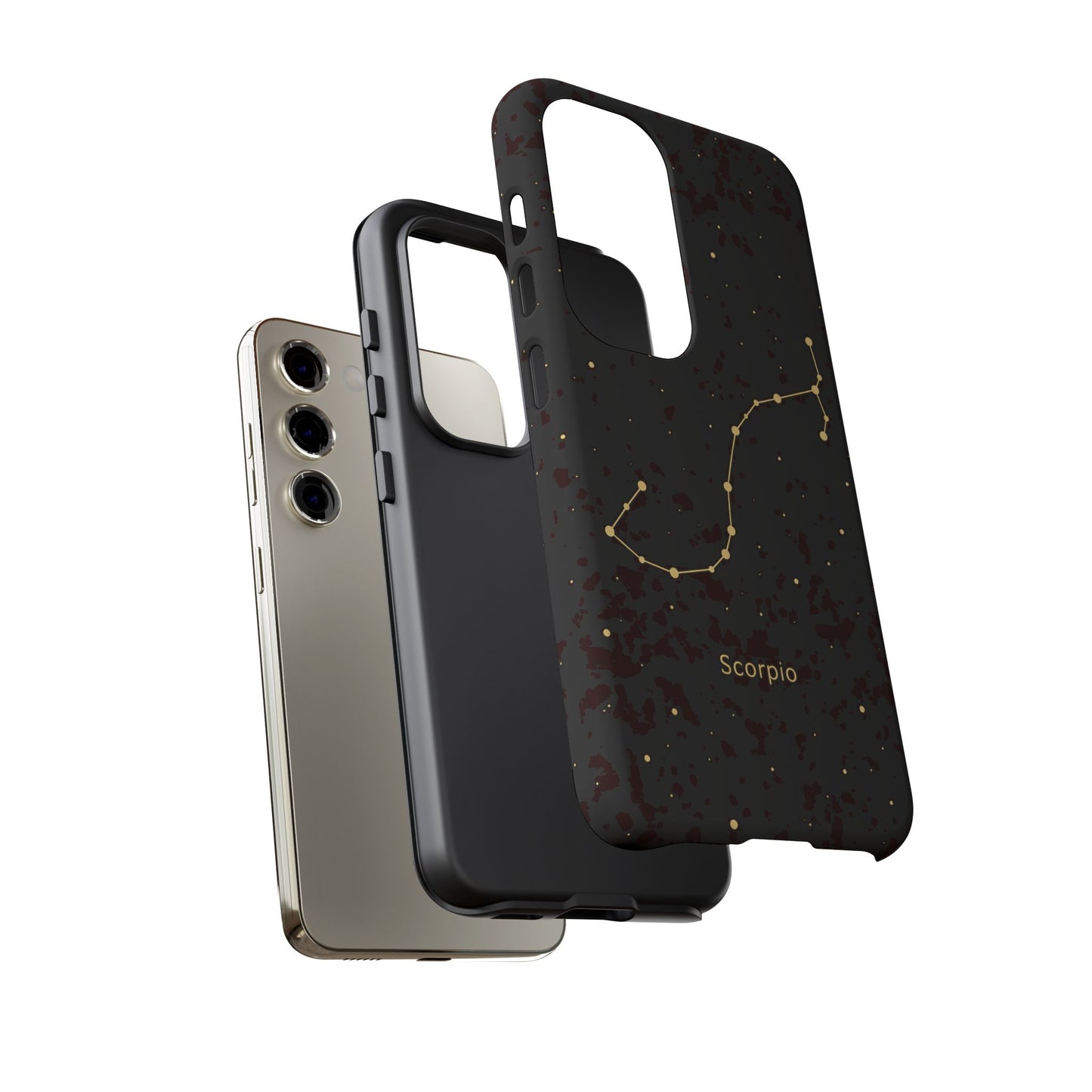 Scorpio Zodiac Constellation Phone Case – Luxe Gold Celestial Cover