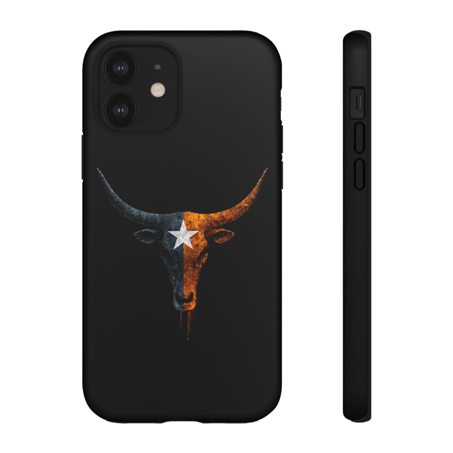 Texas Longhorn Skull Phone Case Western Cowboy Bull iPhone Samsung Cover