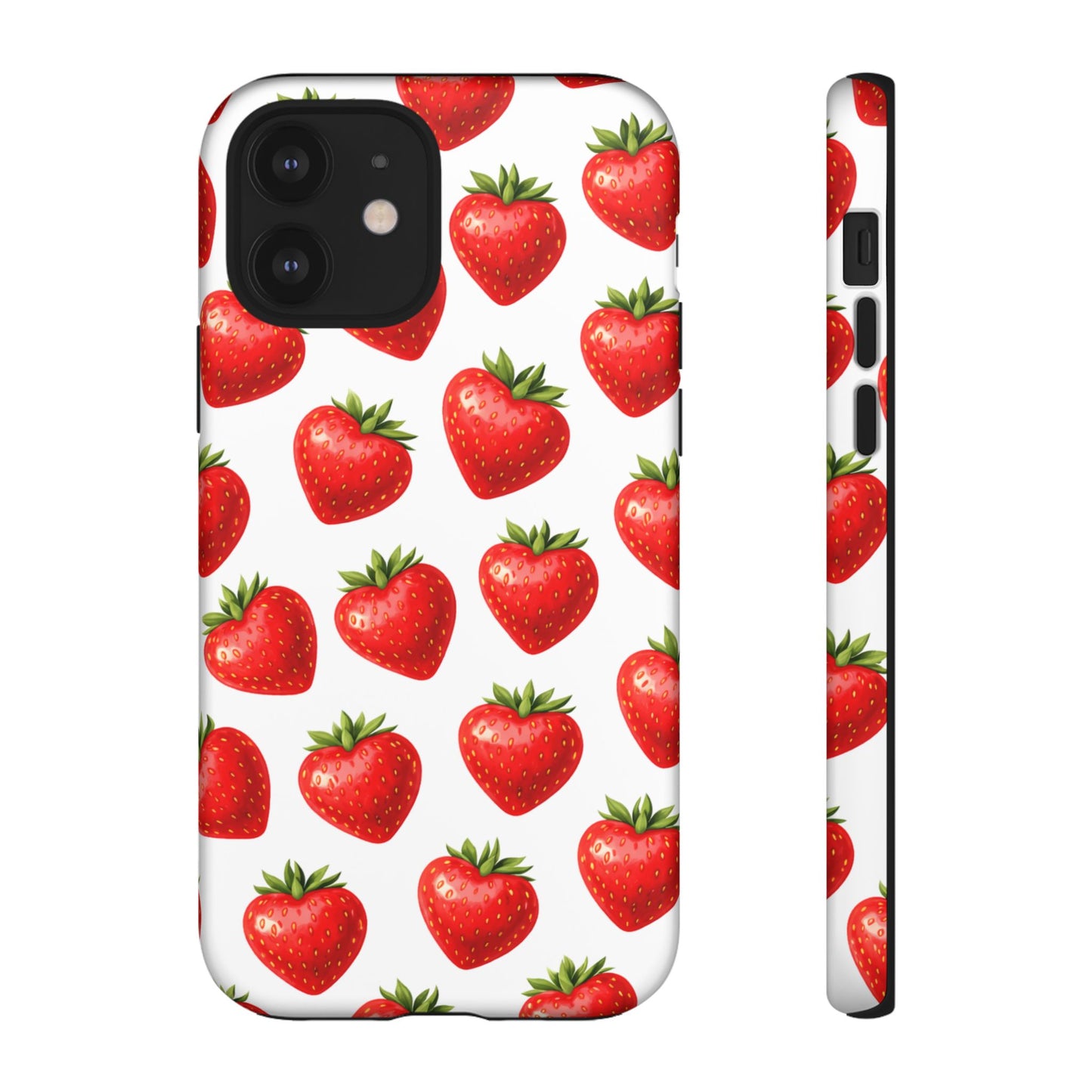 Cute Strawberry Phone Case – Aesthetic Fruit Pattern Protective Cover for Iphone, Samsung Galaxy and Pixel