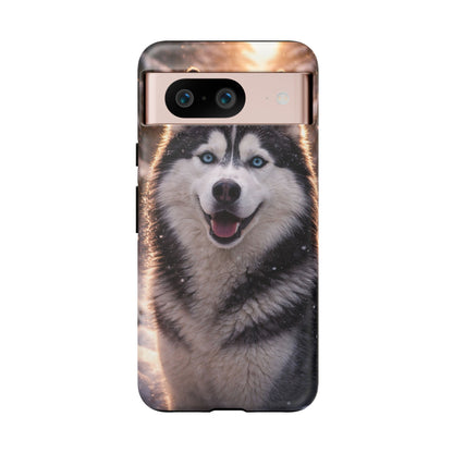 Siberian Husky Tough Phone Case | Blue Eyes Dog Cover Protective iPhone Case