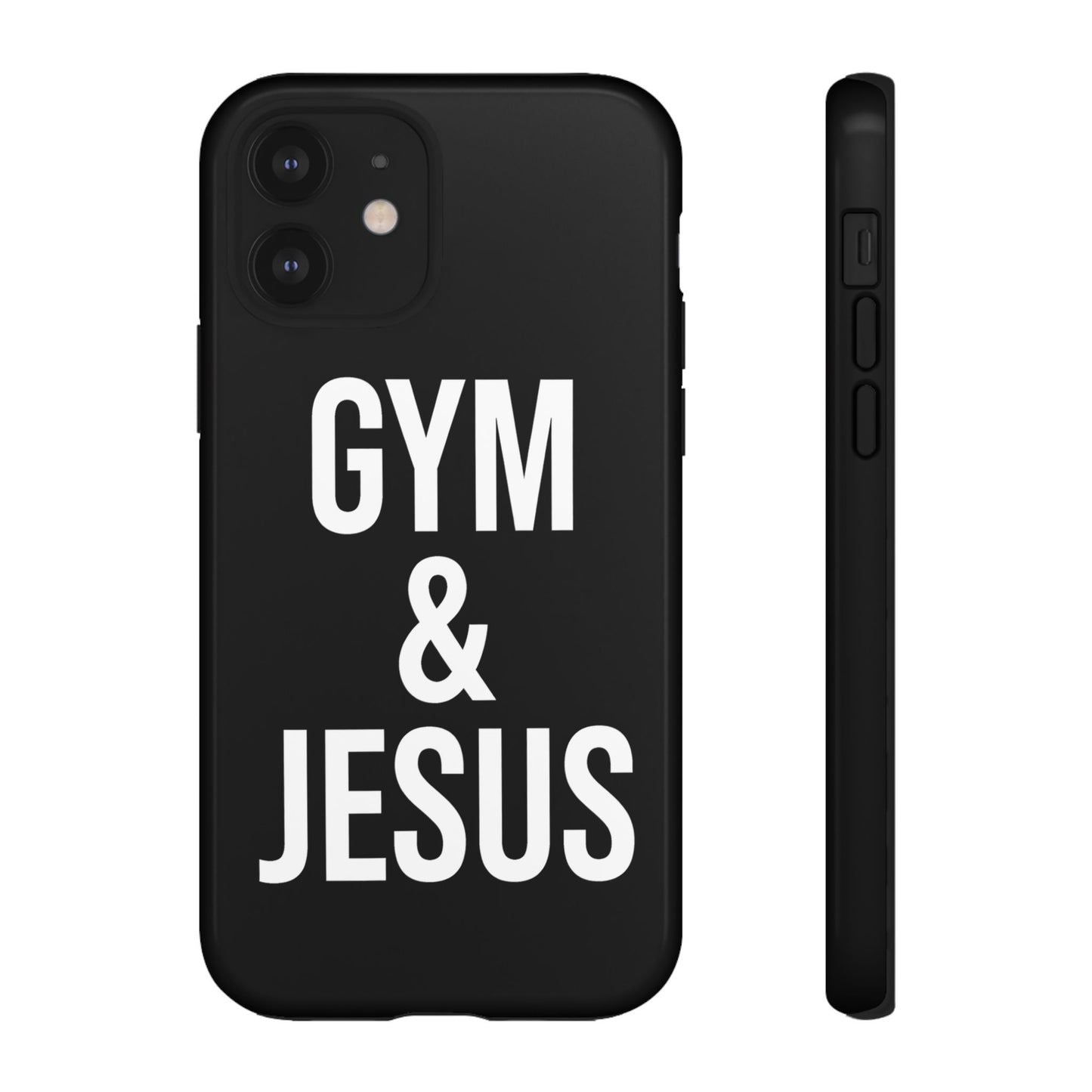 Gym & Jesus Phone Case Christian Faith Workout Gym Motivation Case