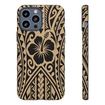 Polynesian Tribal Hawaiin Hibiscus Phone Case for iPhone Samsung Galaxy