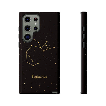 Sagittarius Zodiac Constellation Phone Case – Luxe Gold Celestial Cover