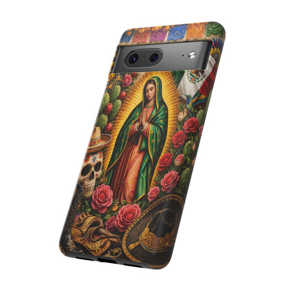 Virgen de Guadalupe Phone Case Mexican Floral iPhone Samsung Pixel Case