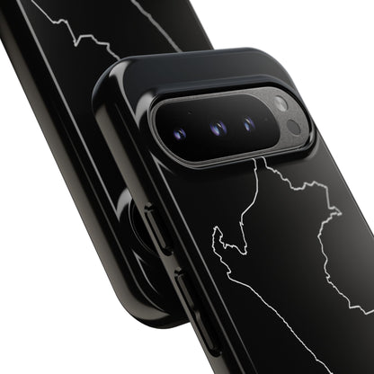 Peru Outline Phone Case – Minimal Country Map Tough Case (iPhone, Samsung, Pixel)