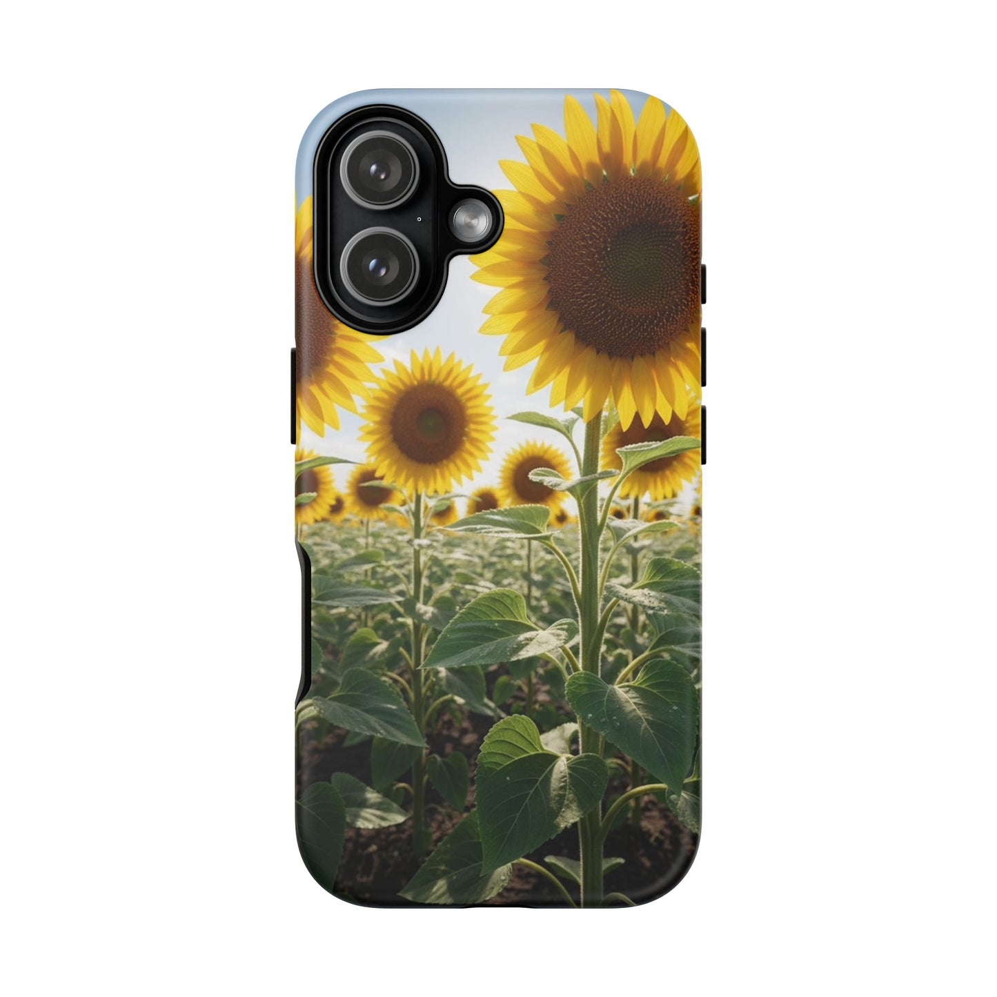 Sunflower Field Phone Case | Golden Hour Floral Aesthetic | Bright Summer Tough Case