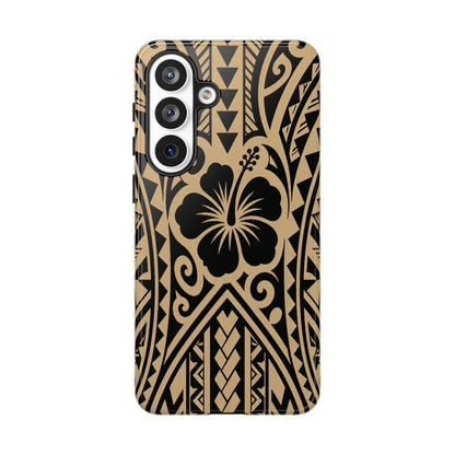 Polynesian Tribal Hawaiin Hibiscus Phone Case for iPhone Samsung Galaxy
