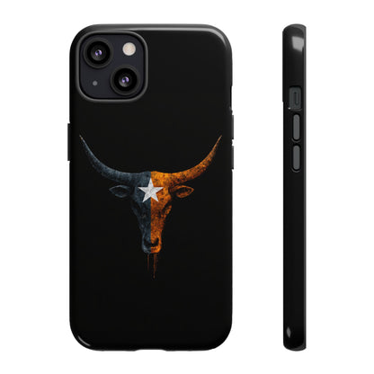 Texas Longhorn Skull Phone Case Western Cowboy Bull iPhone Samsung Cover
