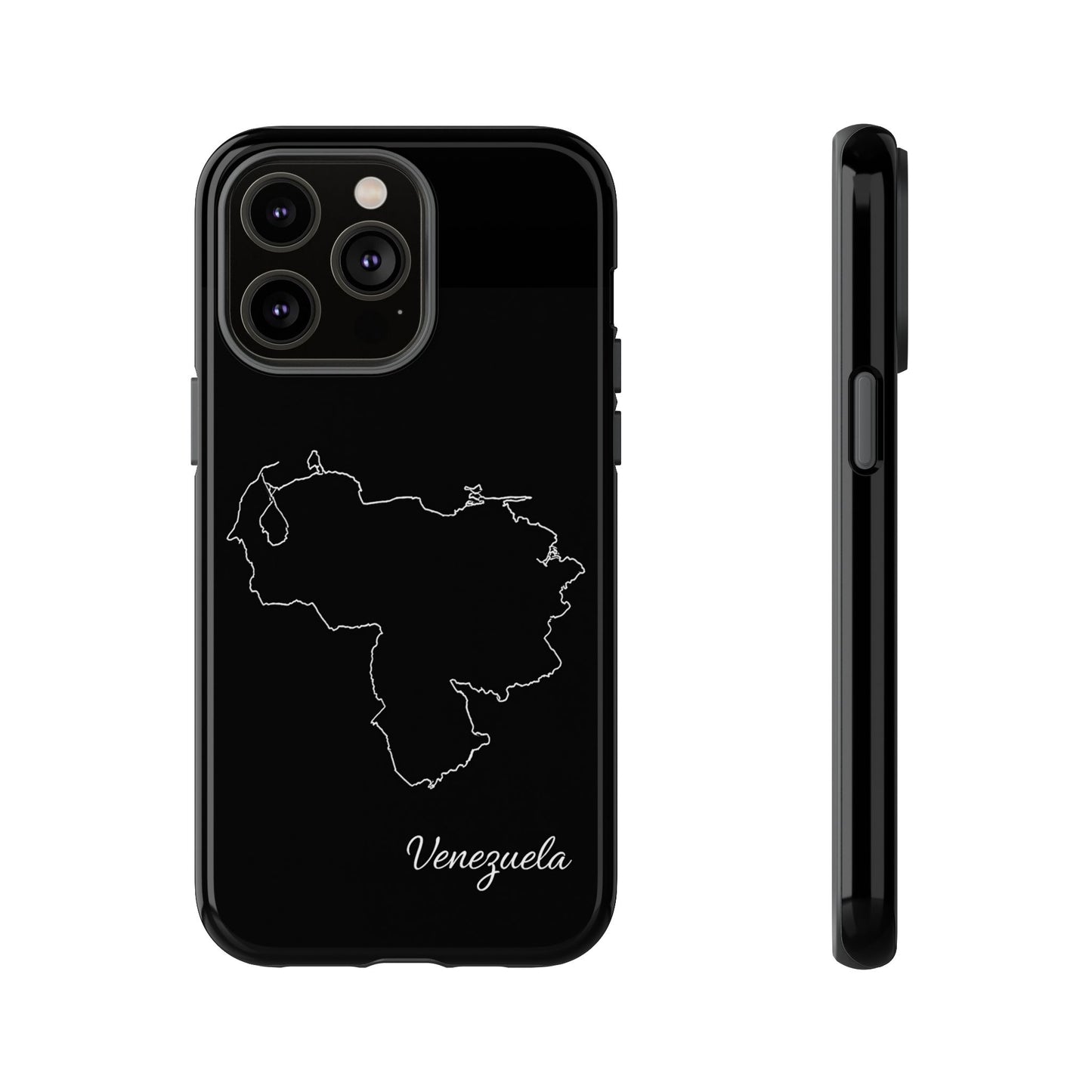 Venezuela Outline Phone Case – Minimal Country Map Tough Case (iPhone, Samsung, Pixel)