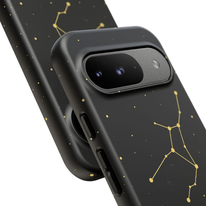 Virgo Zodiac Constellation Phone Case – Luxe Gold Celestial Cover