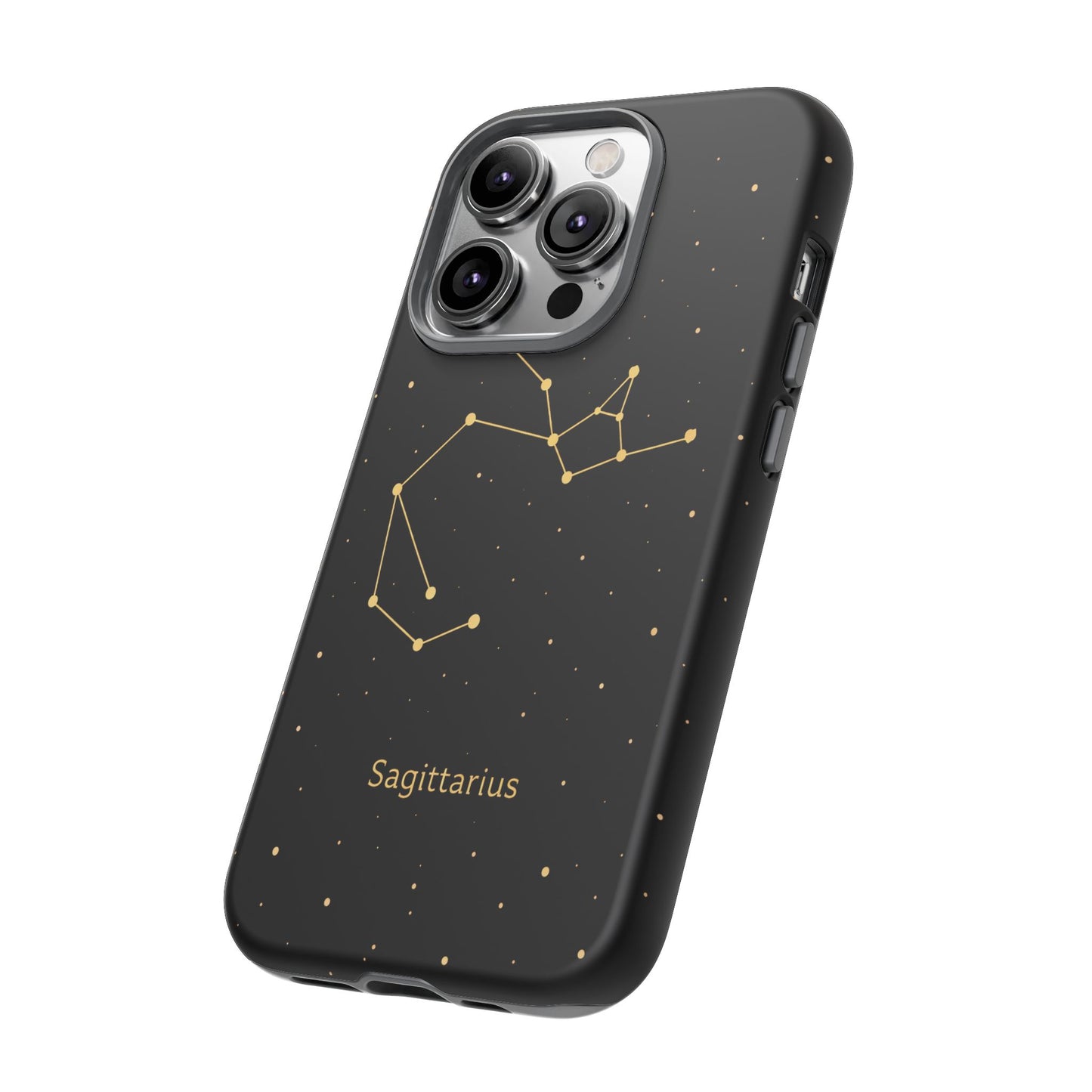 Sagittarius Zodiac Constellation Phone Case – Luxe Gold Celestial Cover