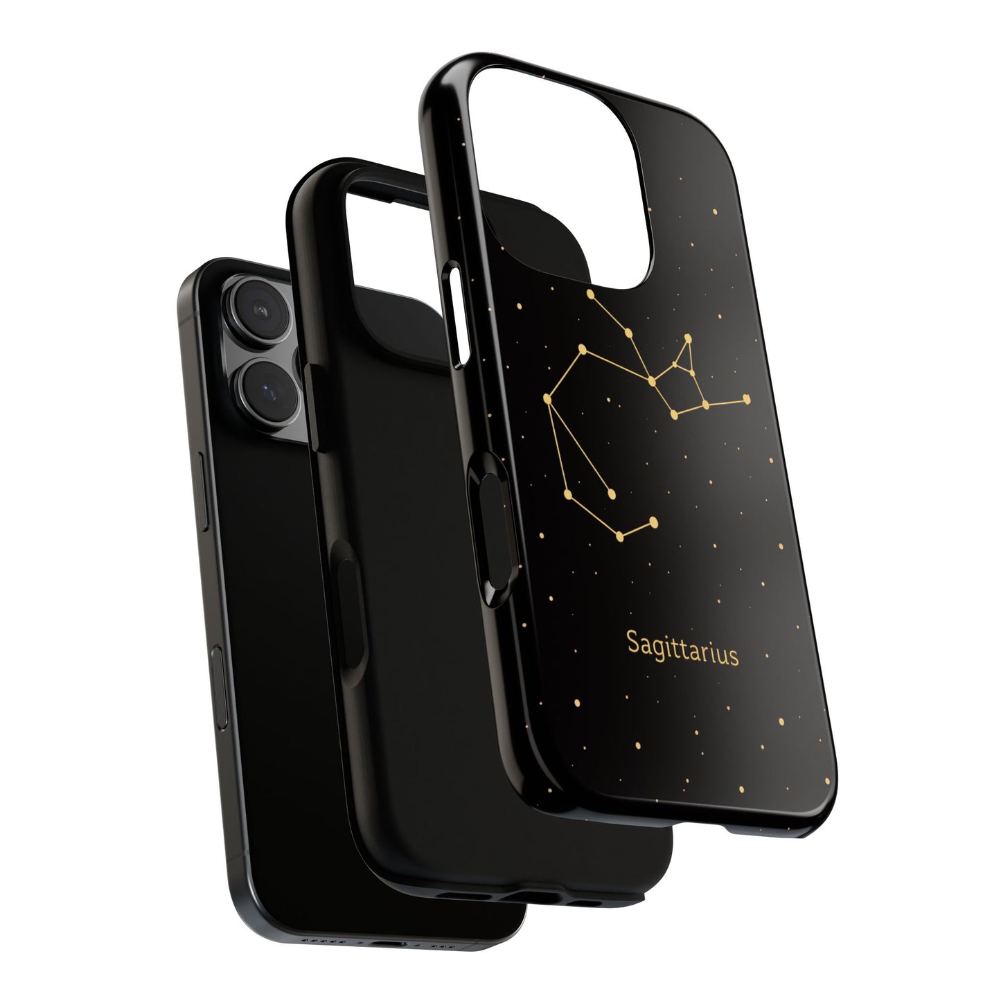 Sagittarius Zodiac Constellation Phone Case – Luxe Gold Celestial Cover
