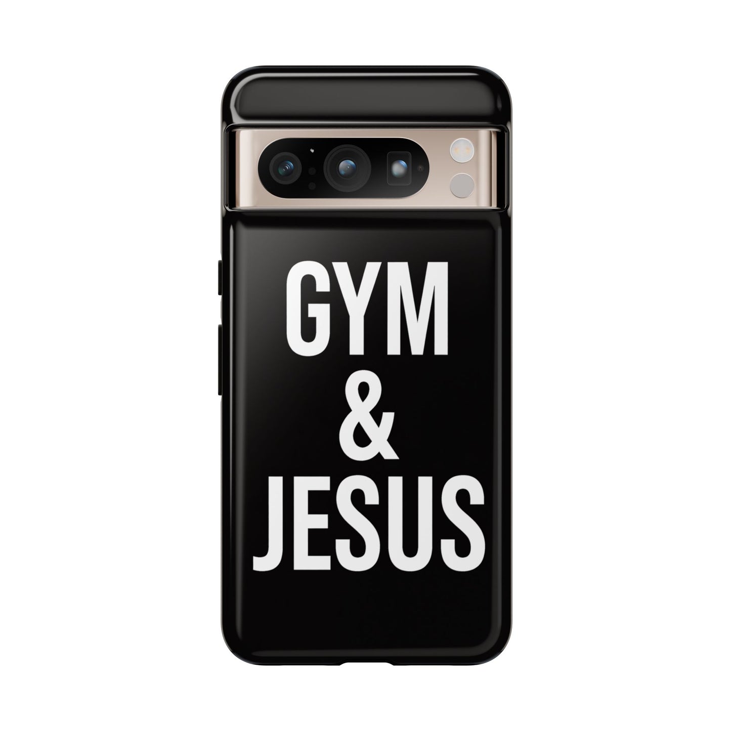 Gym & Jesus Phone Case Christian Faith Workout Gym Motivation Case