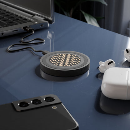 Wireless Charging Pad — Checker Heart Pattern Qi Charger