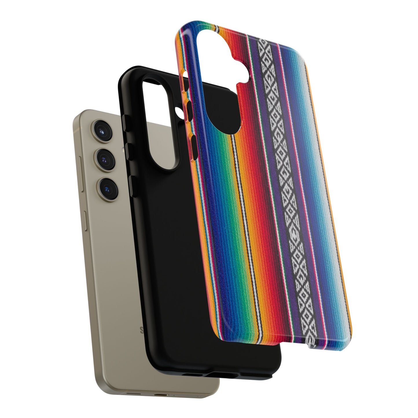 Serape Stripe Phone Case – Colorful Mexican Blanket Pattern Tough Case