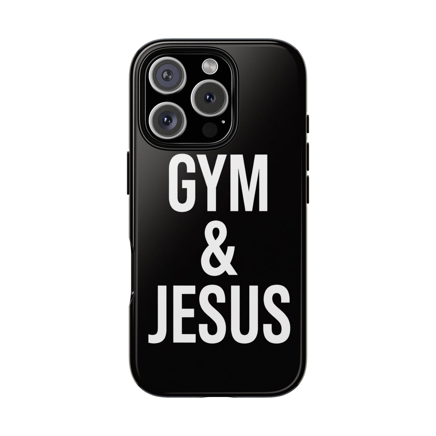Gym & Jesus Phone Case Christian Faith Workout Gym Motivation Case