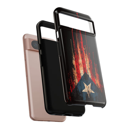 Puerto Rico Flag Phone Case | Distressed Puerto Rican Flag Tough Case | Boricua Pride Protective iPhone Samsung Cover