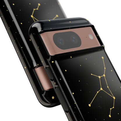 Virgo Zodiac Constellation Phone Case – Luxe Gold Celestial Cover
