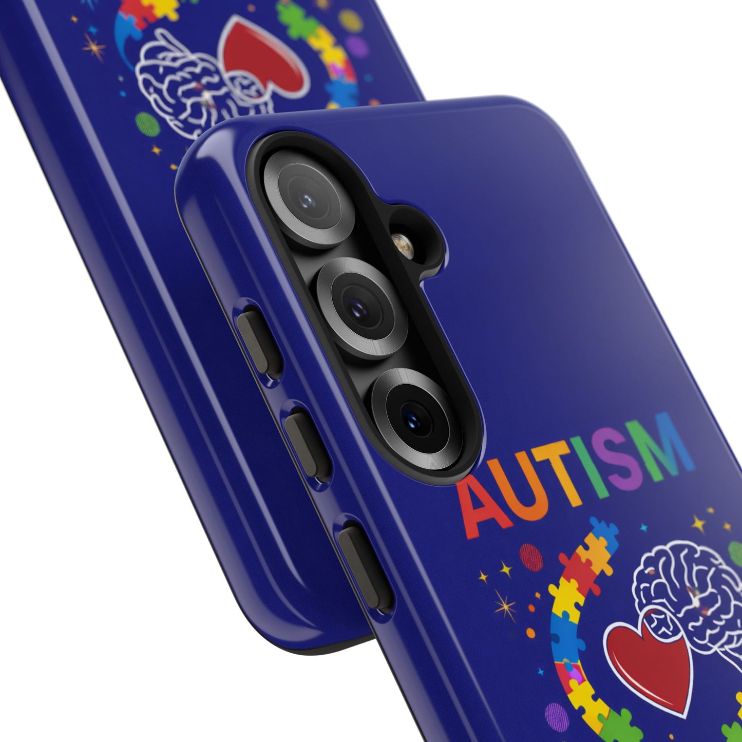 Autism Awareness Tough Case – "Love Connects All Pieces" Phone Case for Iphone, Samsung Galaxy and Pixel