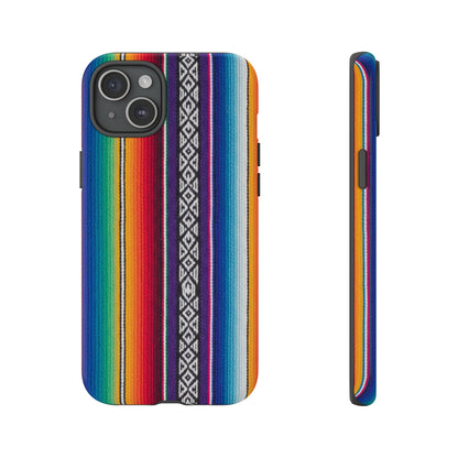 Serape Stripe Phone Case – Colorful Mexican Blanket Pattern Tough Case