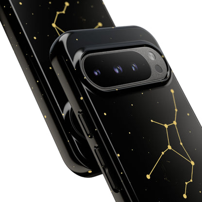 Virgo Zodiac Constellation Phone Case – Luxe Gold Celestial Cover