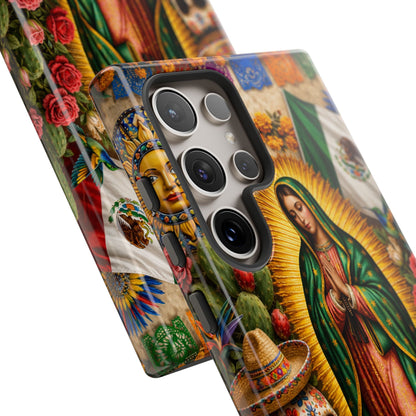 Virgen de Guadalupe Phone Case Mexican Floral iPhone Samsung Pixel Case