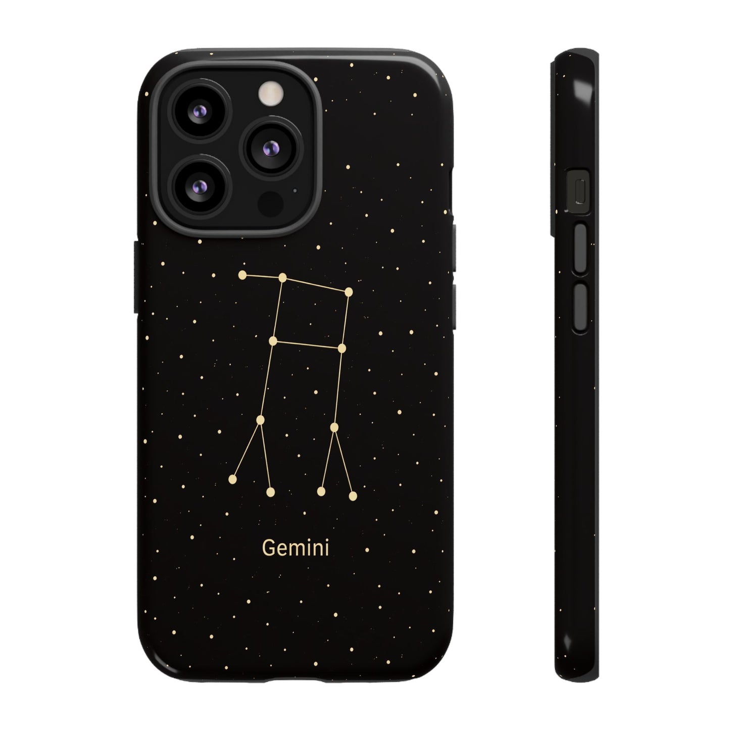 Gemini Zodiac Constellation Phone Case – Luxe Gold Celestial Cover