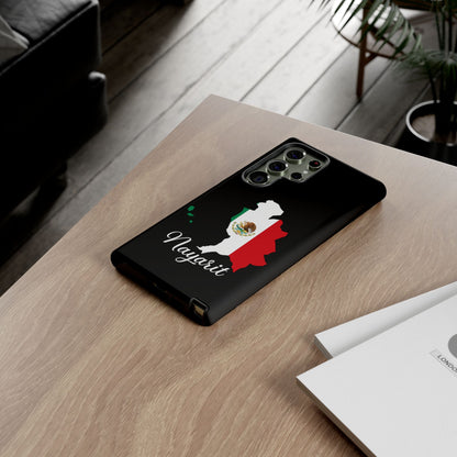 Nayarit Mexico Flag Map Phone Case | Mexican American Pride Tough Case for iPhone & Samsung
