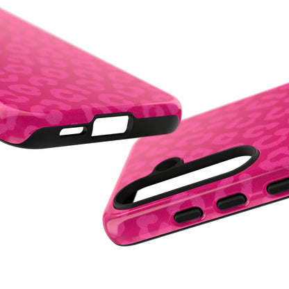 Hot Pink Leopard Print Phone Case – Bold Coquette Leopard Tough Case